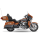 KessTech 2in2 FL-Double ESM2 Auspuff Schalldämpfer schwarz für Harley Touring 09-13