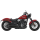 KessTech 2in2 Drags Auspuffanlage schwarz für Harley Softail FLSB FLSL 18-20