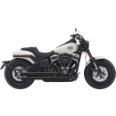 KessTech 2in2 Drags Auspuffanlage schwarz für Harley...