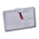 CPV, slide-in license plate bracket. Side mount, polished