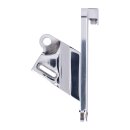 CPV, slide-in license plate bracket. Side mount, polished