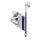 CPV, slide-in license plate bracket. Side mount, polished