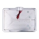 CPV, slide-in license plate bracket. Side mount, polished