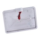CPV, slide-in license plate bracket. Side mount, polished