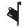CPV, slide-in license plate bracket. Side mount, black
