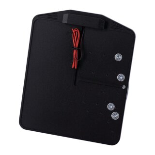 CPV, side mount license plate bracket. Black powder coated