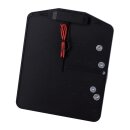 CPV, side mount license plate bracket. Black powder coated
