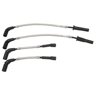 Magnum ummantelte Zündkabel Edelstahl für Harley Softail 18-25