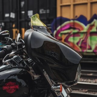 Kolor Flare™ Ice Windschild 4" Gelb für Harley FLHT FLHX 14-24