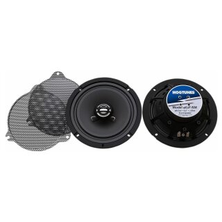 Hogtunes Gen4 6,5” 2 Ohm vordere Lautsprecher mit Grill für Harley Touring 14-24
