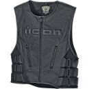 ICON Regulator™ D3O® Biker Motorrad Leder Weste 4XL