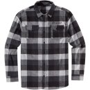 FLANNEL FELLER BK/GY 2X