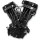 S&S V111 Long-Block Motor schwarz für Harley 84-99