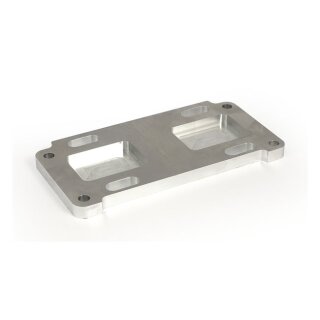 CPV, transmission mount plate aluminum, 1/4" offset