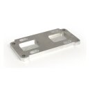 CPV, transmission mount plate aluminum, 1/4" offset