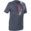 TEE MEN RD STRIP BL/GR L