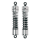 Stoßdämpfer Progressive Suspension chrom für Harley Dyna 91-17 12.6"