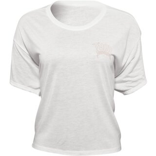 TEE WMN METAL CRPTP WH LG