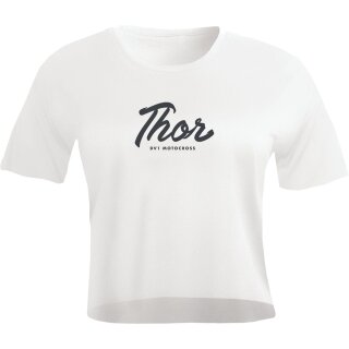 TEE WMN SCRIPT CRP WH LG