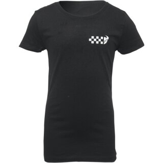 TEE GIRLS CHECKERS BK XL