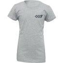 TEE GRLS CHKRS HTHR GY XL