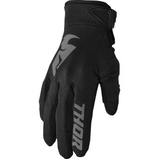 GLOVE YTH SECTOR BK/GY MD