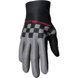 GLOVE INTENSE CHEX BK/GY LG