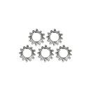 CHROME EXT. COUNTERSUNK LOCKWASHER, #8