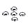 CHROME EXT. COUNTERSUNK LOCKWASHER, 1/4