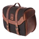 Longride, click-on Retro saddlebag waxed cotton. Khaki