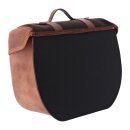 Longride, click-on Retro saddlebag waxed cotton. Khaki