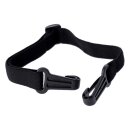 Longride, flat bungee cord. Short. Black