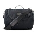 LongRide, roll bag waxed cotton narrow. Black