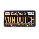 Von Dutch metal sign black