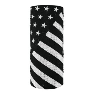ZANheadgear Motley Tube polyester black & white flag