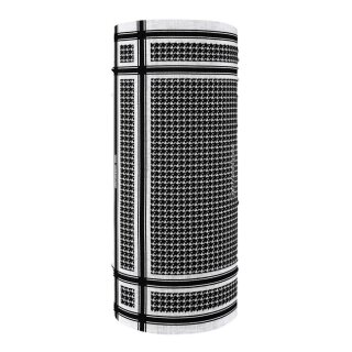 ZANheadgear Motley Tube polyester houndstooth black & white
