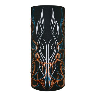 ZANheadgear Motley Tube polyester pinstripe flame