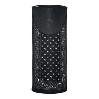 ZANheadgear Motley Tube windproof black paisley