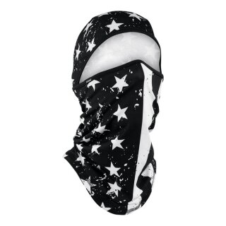 ZANheadgear Balaclava sportflex black & white flag