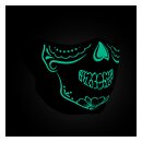 ZANheadgear Half Mask neoprene calavera glow in the dark