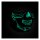 ZANheadgear Half Mask neoprene calavera glow in the dark