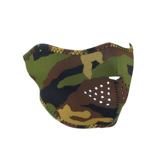 ZANheadgear Half Mask neoprene woodland camo