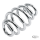 GZP 3" taper seat spring chrome