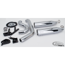 MCJ verstellbare 2-in-2 E5 Auspuffanlage verchromt...