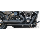 MCJ verstellbare 2-in-2 E5 Auspuffanlage schwarz w/hole...
