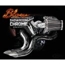 Blow chrome pipes chrome shields BT84-17