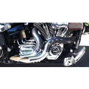 Blow chrome pipes black shields BT84-17