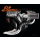 Blow chrome pipes black shields BT84-17