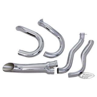Chrome open 2:1 exhaust BT70-84