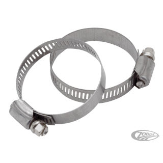 Worm clamps, 1.75", set of two